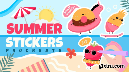 Summer Delights: Illustrating Adorable Food Characters in Procreate