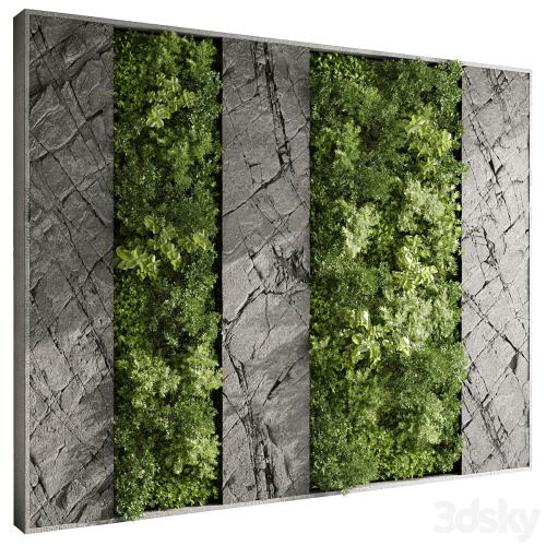 Vertical Wall Garden With Rock frame - 27