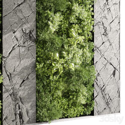 Vertical Wall Garden With Rock frame - 27