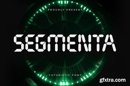 Segmenta - Futuristic Seven Segment Font + Webfont KP6C2PZ