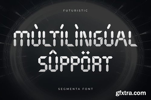 Segmenta - Futuristic Seven Segment Font + Webfont KP6C2PZ