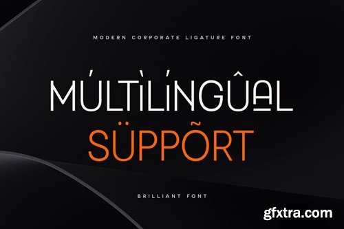 Brilliant - Modern Corporate Ligature Font GAWLXW6