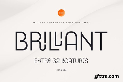 Brilliant - Modern Corporate Ligature Font GAWLXW6