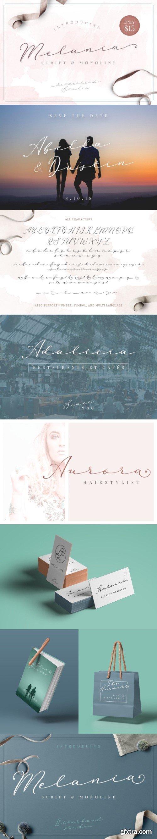 Melania Script Font