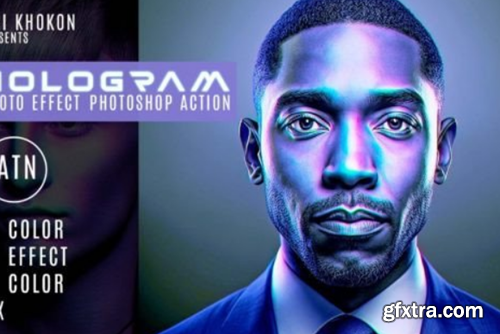 Hologram Photoshop Action