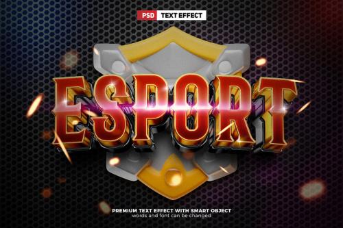 Super Cinematic Esport 3D Text Effect