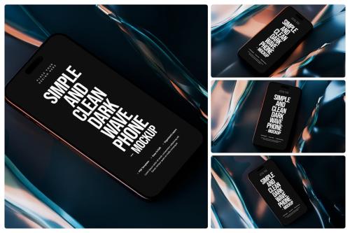 Dark Wave Smartphone Mockup