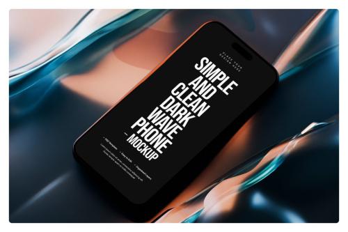 Dark Wave Smartphone Mockup