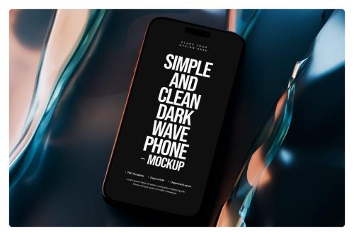 Dark Wave Smartphone Mockup