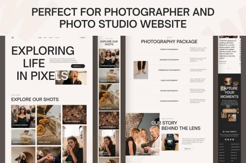 Snapzy - Photography Website UI Kit
