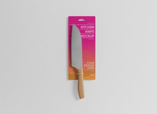 Kitchen Knife Packaging Mockup