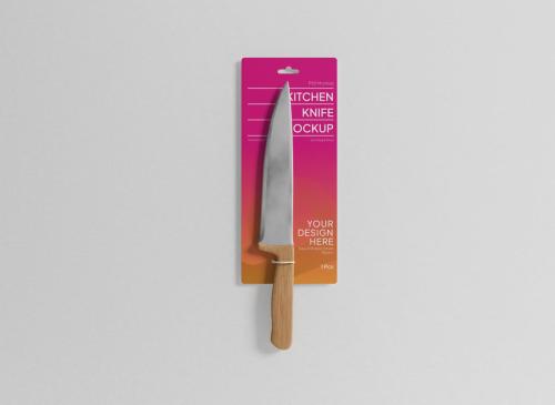 Kitchen Knife Packaging Mockup