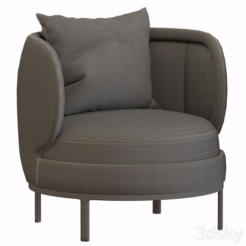 Wittmann Vuelta Swivel Lounge Armchair Designed by Jaime Hayon