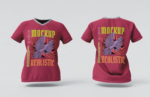 Tshirt Female Cotton Mockup