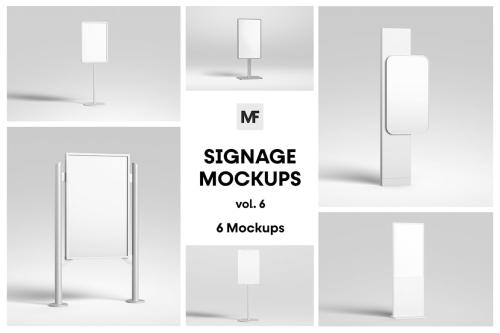 Signage Stand Mockups vol.6 - Advertising