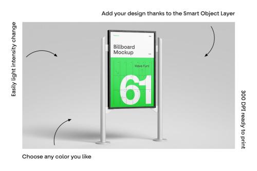 Signage Stand Mockups vol.6 - Advertising