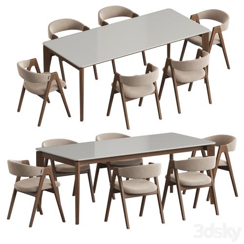 Angel Cerda Nogal Dublin Dining set