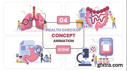 Videohive Health Checkup Concept Animation Scene 52949369