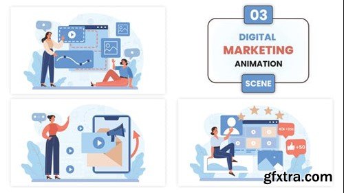 Videohive Digital Marketing Animation Scene 52949244