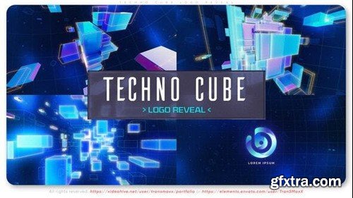 Videohive Techno Cube Logo Reveal 52917128