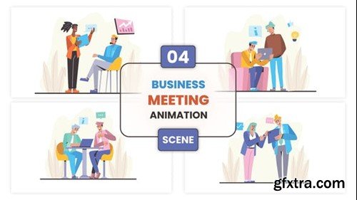 Videohive Business Meeting Animated Scene 52949443