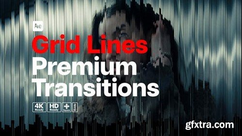 Videohive Premium Transitions Grid Lines 52939343