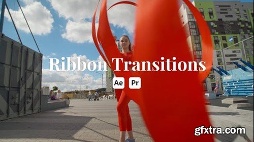 Videohive Ribbon Transitions 52925833