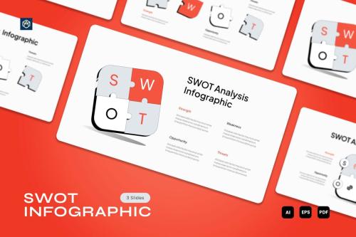 White Orange Modern SWOT Analysis Infographic 003