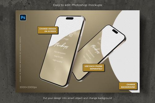 iPhone 15 Pro Max Mockup