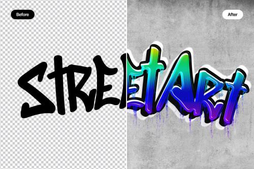 Paint Graffiti Text Effect