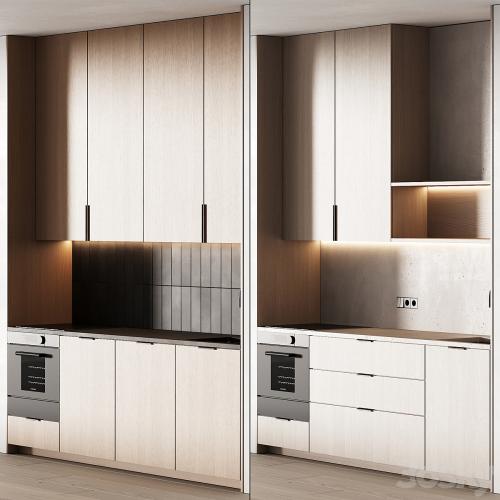 452 modern kitchen 17 mini kitchen 04 wood japandi in 2 options