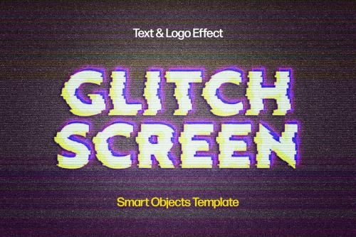 VHS Glitch Text & Logo Effect