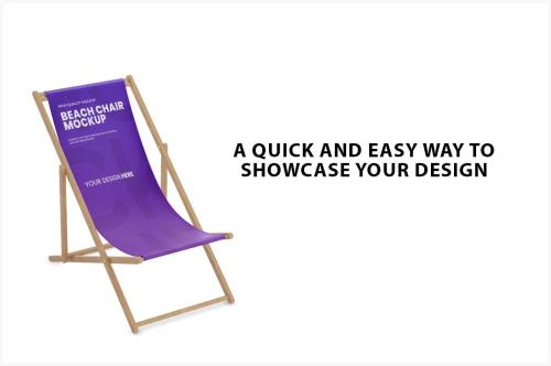 Beach Chair Mockup - 2 Photoshop Files