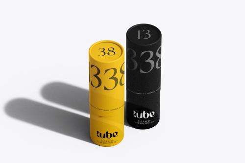 Cosmetic Paper Tube PSD Mockup