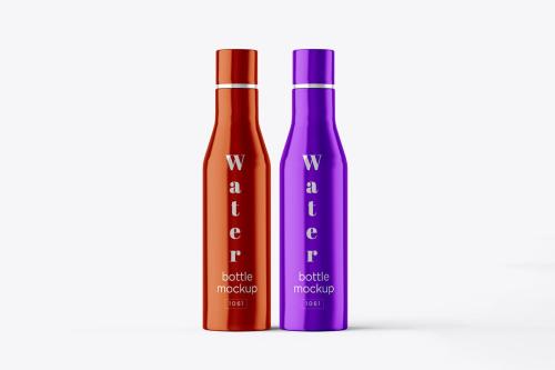 Steel Water Bottle PSD Mockup for Branding