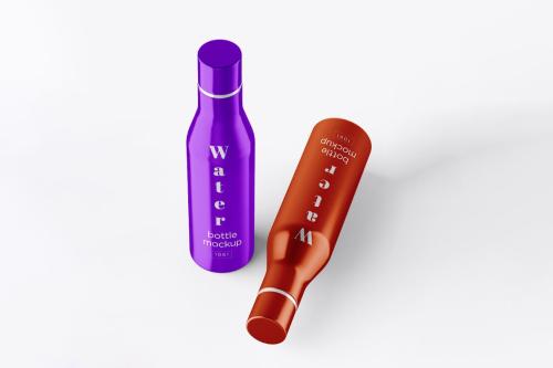 Steel Water Bottle PSD Mockup for Branding