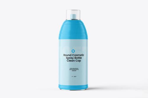 Cosmetic Plastic Spray Bottle PSD Mockup