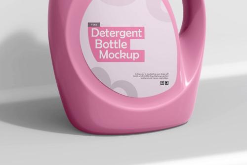 Detergent Plastic Bottle PSD Mockup