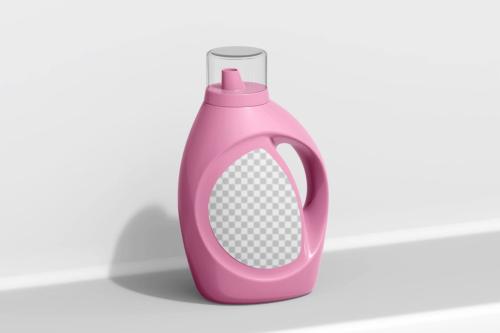 Detergent Plastic Bottle PSD Mockup