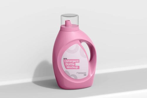 Detergent Plastic Bottle PSD Mockup