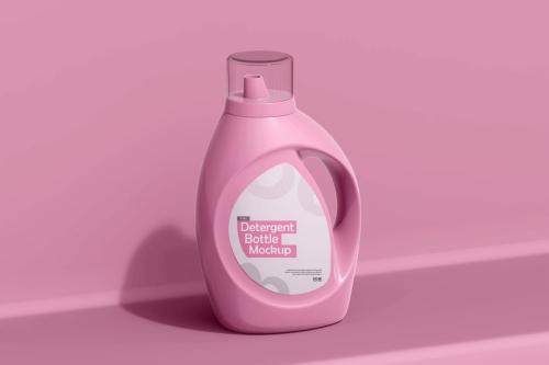 Detergent Plastic Bottle PSD Mockup