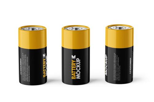 Battery PSD Mockup For Product Display