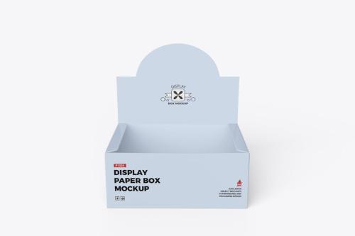 Opened Kraft Box PSD Mockup