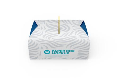 Paper Box Packaging PSD Mockup For Branding