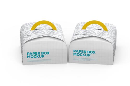 Paper Box Packaging PSD Mockup For Branding