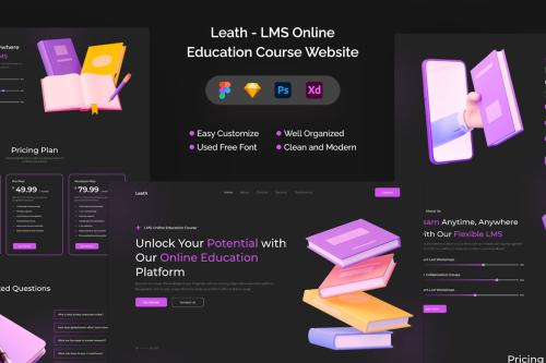 Leath - LMS Online Education Course Website