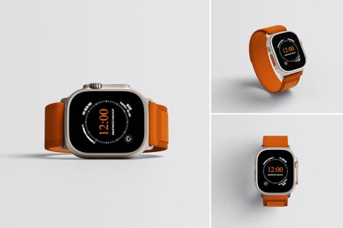 Apple Watch Ultra Mockup