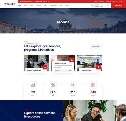 Gimont - Municipal & City Government PSD Template