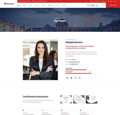 Gimont - Municipal & City Government PSD Template