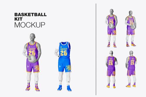 Basketball Player Kit with Mannequin Mockup